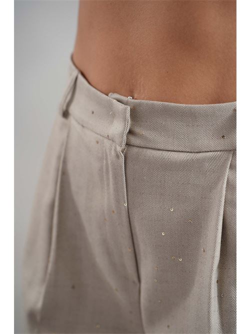 Pantalone palazzo federica erre | PERLA 572BEIGE